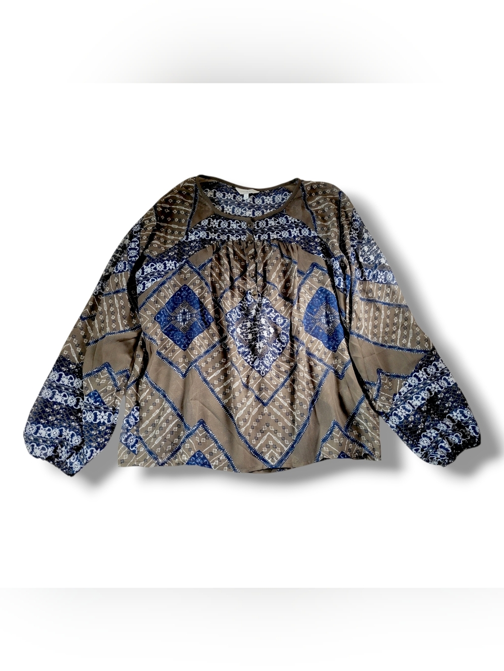 Lucky Brand | Bundle of 5 | Assorted Multicolor Boho Peasant Tops (SIZE S) - Picture 10 of 13